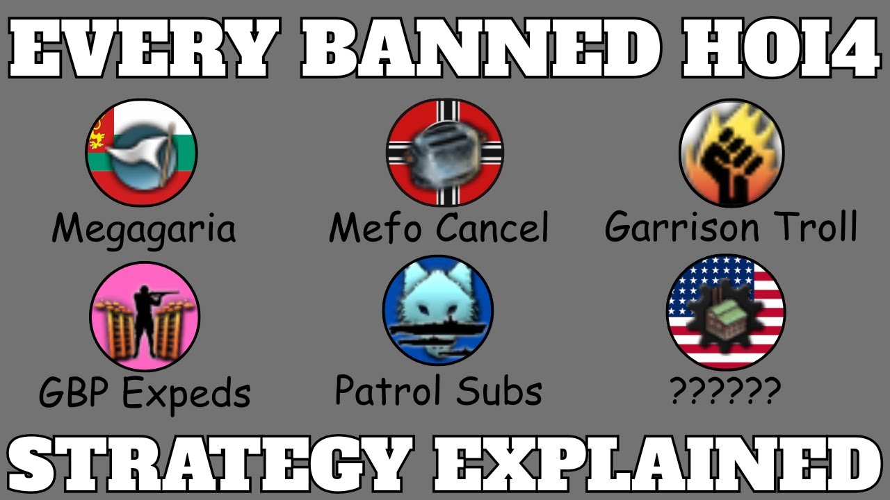 Every banned HOI4 Strategy explained
