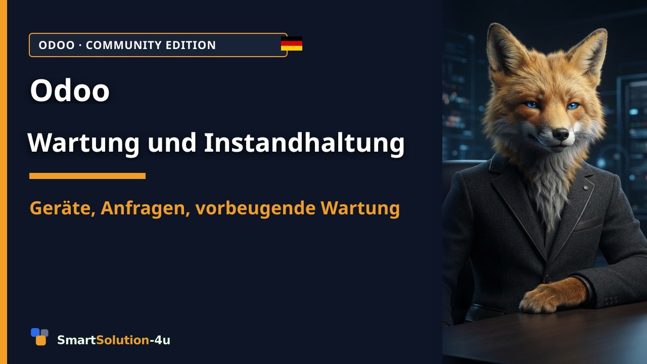 Odoo Wartung und Instandhaltung: Geräte, Anfragen und vorbeu