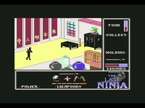 The Last Ninja ! Game Play (Demo) Commodore 64 (C64)