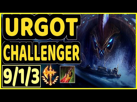BROKEN BLADE (URGOT) - 9/1/3 KDA CHALLENGER GAMEPLAY - EUW