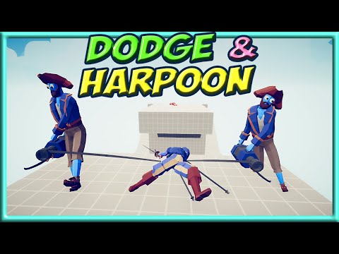 Dodge & Harpoon! Fencer and 2 Harpooner vs Every Faction - TABS Bug DLC Mods Gameplay