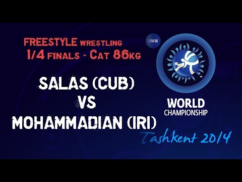 Quarterfinal - Freestyle Wrestling 86 kg - R. SALAS (CUB) vs M. MOHAMMADIAN (IRI) - Tashkent 2014