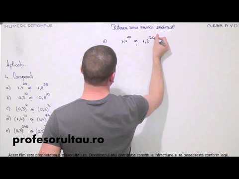 puteri numere zecimale exemple rezolvate - profesorultau.ro