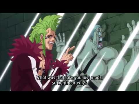 Bartolomeo defends Luffy using his power