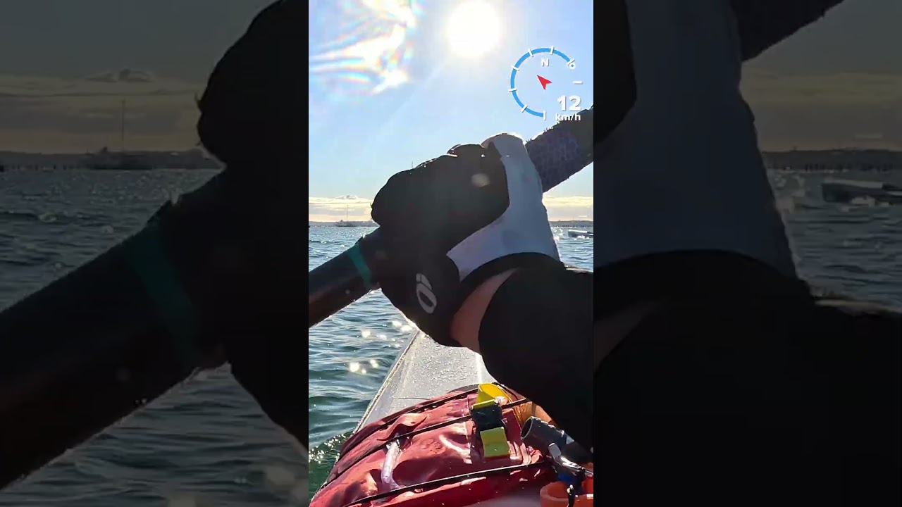 Sea kayak in a surfski race ! #surfski #gopro #seakayak