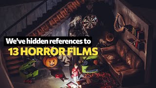 We hidden references to 13 horror movies in this diorama