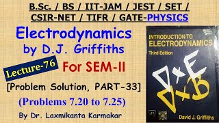 Lecture-76=Solution of Electrodynamics by DJ Griffiths (Prob. 7.20 to 7.25, Part-33) by LK Sir