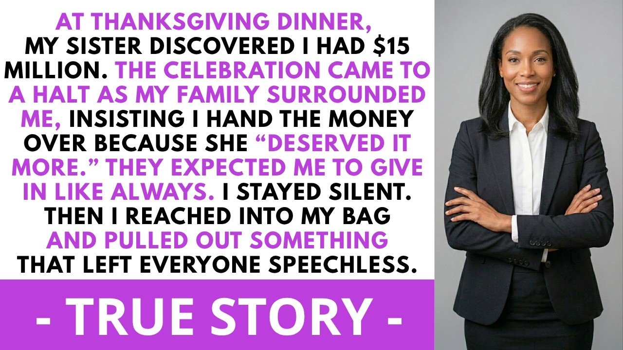 At Thanksgiving, My Sister Discovered I Had $15 Million And My Family Demanded.