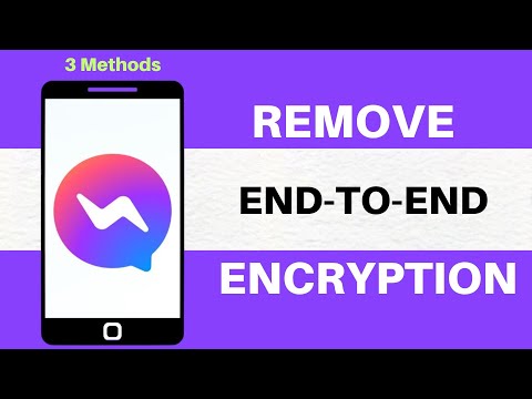 How to remove end to end encryption on messenger - Disable turn off Facebook end-to-end encryption