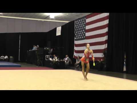 Rebecca Sereda - Clubs - 2012 Rhythmic Nationals - Day 1