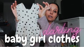 BABY GIRL CLOTHING HAUL 2023 💕 | new baby girl clothes at target & carters