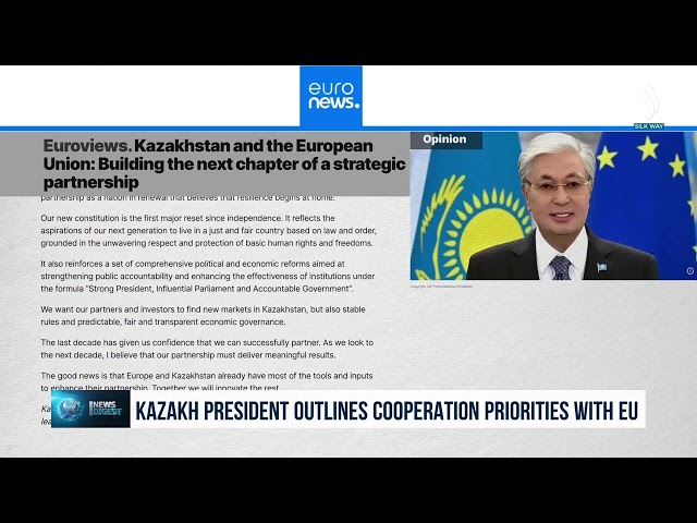 Казакстандын Президенти Евробиримдик менен кызматташуунун багыттарын атады