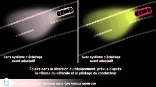Éclairage avant adaptatif | Sécurité i-ACTIVSENSE | Mazda Canada