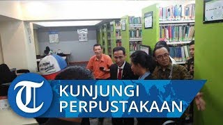 Nadiem Makarim Langsung Kunjungi Perpustakaan Kemendikbud seusai Sertijab dengan Muhadjir Effendy