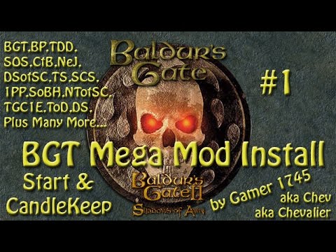 Let's Play Baldur's Gate Trilogy Mega Mod Part 1 - The Start & Candlekeep