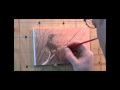 Work in Progress... "Crow" painting, Toning the canvas