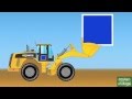 Wheel Loaders Shovel Trucks Teaching Shapes Learning Basic Shapes Video For Kids