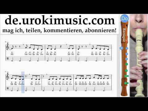 Blockflöte Lernen B. Becky G, Paulo Londra - Cuando Te Besé Tabulatur um-ih995