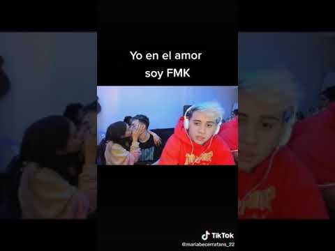 Maria y rusher dándose besitos detrás de fmk #trap #rusherking #mariabecerra