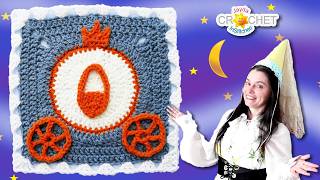 Pumpkin Carriage Square - Once Upon A Time Calendar Blanket 2026 - Chapter 3, March