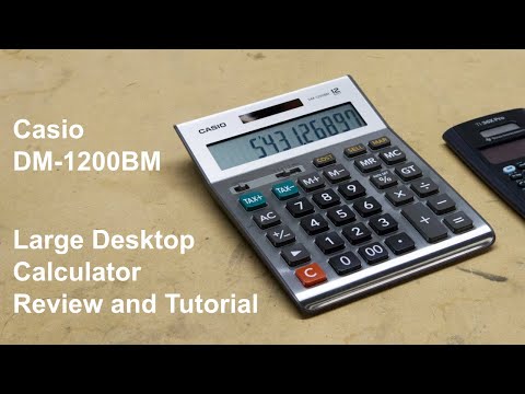 Casio DM-1200BM Desktop Financial Calculator Review and Tutorial