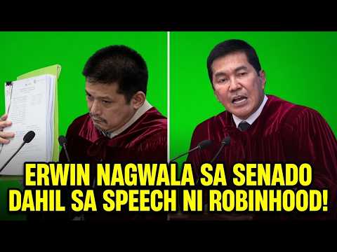 ERWIN TULFO NAGWALA SA SENADO DAHIL SA SPEECH NI ROBINHHOD PADILLA!