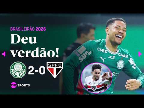 EXPULSÃO, GOL DO TIGRINHO E VERDÃO NA LIDERANÇA! PALMEIRAS 2 X 0 SÃO PAULO