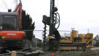 preview picture of video 'Drilling Piles at Ticehurst Church'