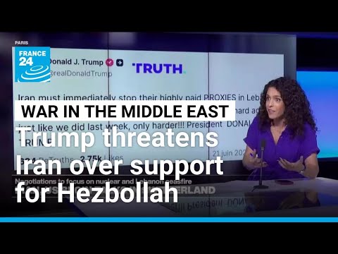 Trump threatens to strike Iran over support for Hezbollah as fighting continues in Lebanon