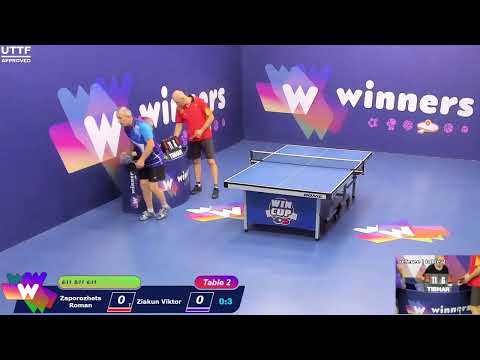 WINners CUP table 2  25.09 Zaporozhets Roman - Ziakun Viktor  20:30