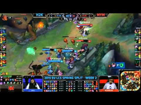 H2K Gaming vs Meet Your Makers - HIGHLIGHTS - EU LCS Spring 2015 - W2D1 - Season 2015 - LoL