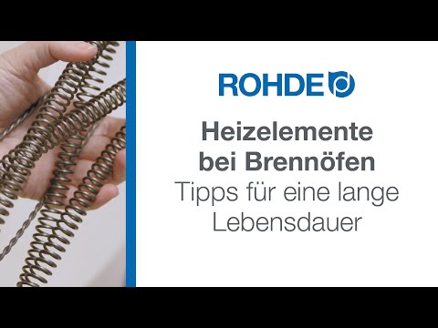 Heizelemente (Heizwendeln) im Brennofen – Der richtige Umgang verlängert die Lebensdauer