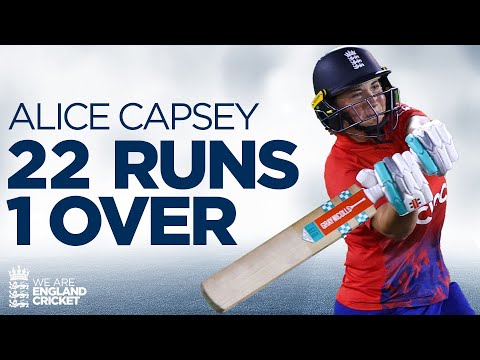 3 Sixes! | Alice Capsey Smashes 22 Runs in One Over! 🏏 | England Women v Sri Lanka