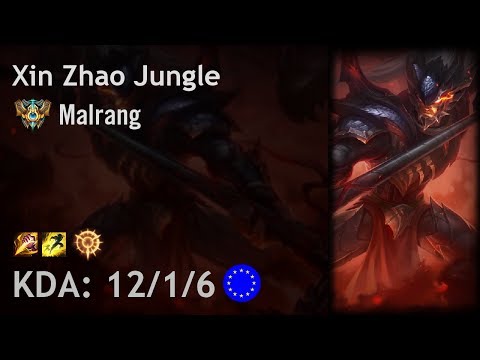 Xin Zhao Jungle vs Evelynn - Malrang - EUW Challenger Patch 8.5