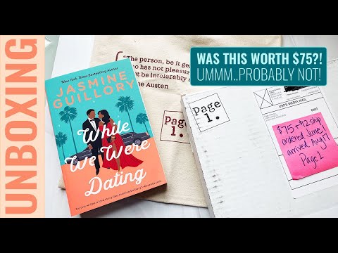 UNBOXING While We Were Dating by Jasmine Guillory Page1