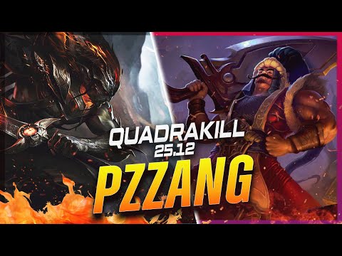 PZ ZZANG Yasuo QuadraKill - Yasuo vs Tryndamere TOP Patch 25.12 - Challenger Gameplay