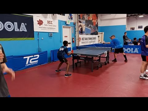 Terry Young (2066) vs Anish Sivakumar (1962) at ICC TT League on 3-12-2022