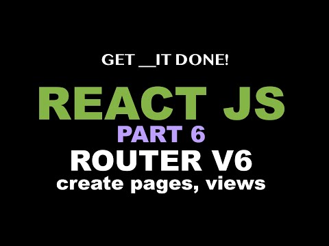 React JS Tutorial p.6 - React Router 6 Tutorial