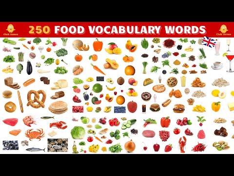Learn 250 Food Vocabulary Words in English with...