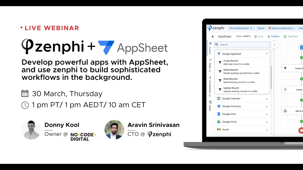 Webinar recording: Zenphi & Appsheet: The ultimate combination