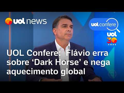 Flávio Bolsonaro erra sobre ‘Dark Horse’ e nega aquecimento global na Globo | UOL Confere