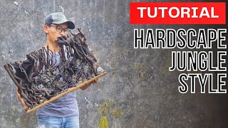 Membuat hardscape jungle style Tank 60cm (Budget 2 jutaan hardscape only)