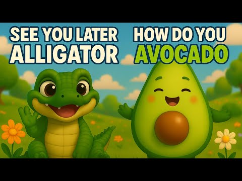 See You Later Alligator + How Do You Do Avocado 🐊🥑 | Fun Goodbye & Hello Songs for Kids