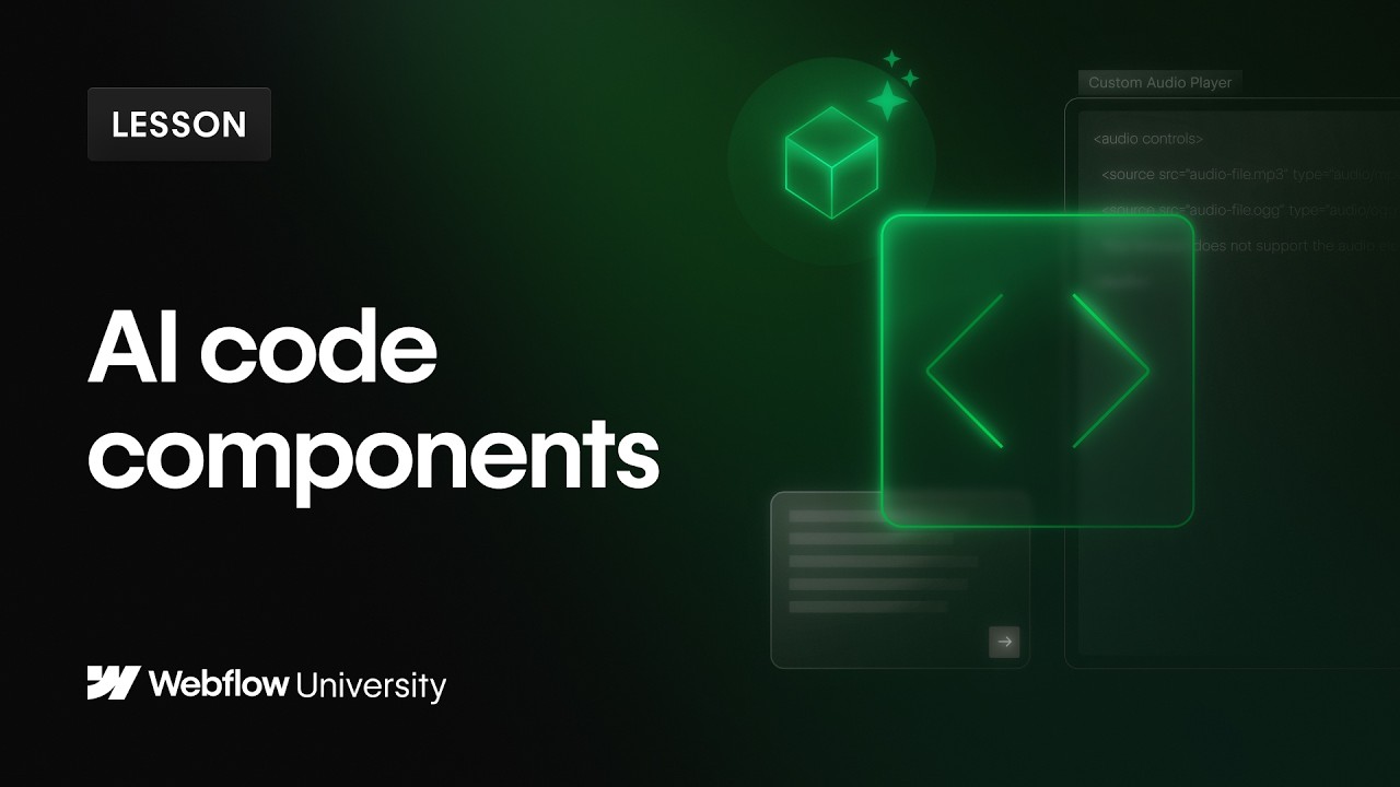 AI code components in Webflow