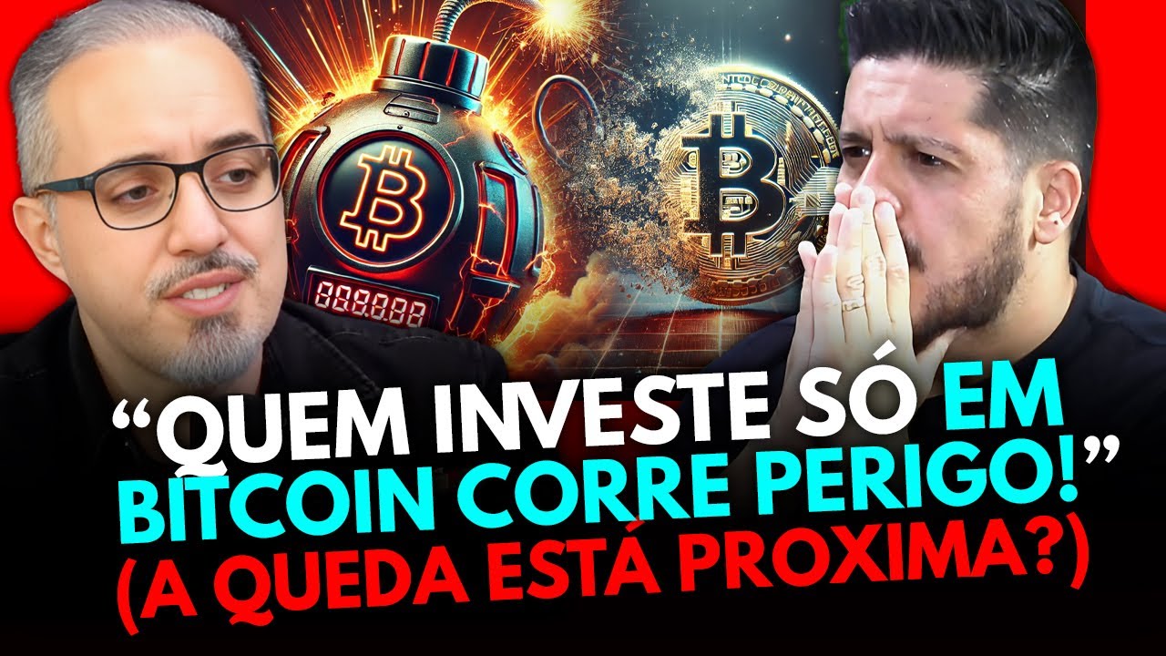 A QUEDA DO BITCOIN! QUEM INVESTE SÓ EM BITCOIN CORRE PERIGO? - ROXO E DANIEL LOPEZ