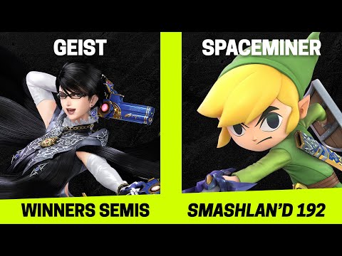 SmashLAN'd 192 Winners Semis - Geist (Bayonetta) vs SpaceMiner (Toon Link) - SSBU Tournament