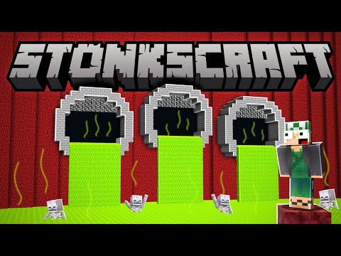 FIZ UM OCEANO COLOSSAL DE ÁCIDO NO NETHER! - StonksCraft #35