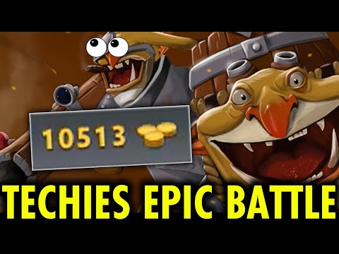 Techies EPIC Battle 10K Gold 70Mins Intense Game | Techies Official