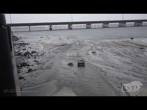 09-28-2022 Punta Gorda, FL - Negative Storm Surge - Intense Winds Begin - Boats on Harbor Floor