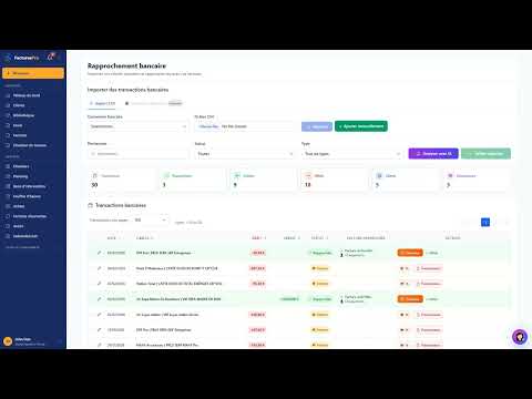 Tutoriel vidéo : Banque et connexion bancaire — Formation FacturesPro
